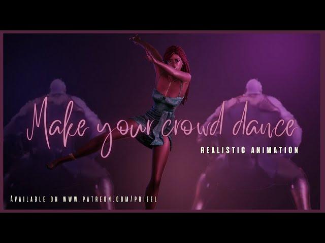 Realistic animation pack FREE (Sims 4) Make your crowd dance