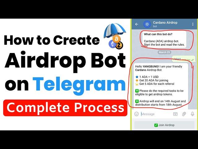 How to create airdrop bot on Telegram? Full process