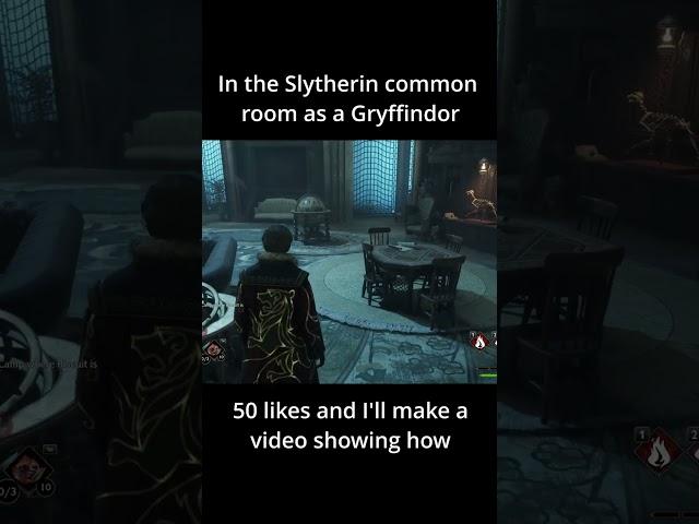 Hogwarts Legacy Breaking into the Slytherin Common Room as a Gryffindor