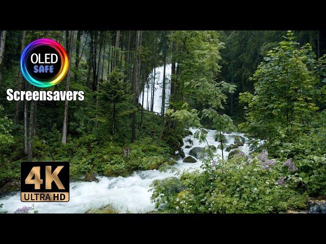 Waterfall Screensaver - Australian Alps - 10 Hours - 4k - OLED Safe - No Burn-in