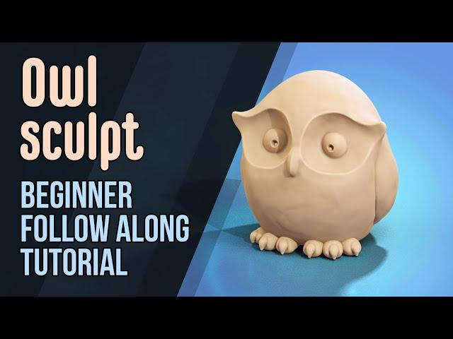 Owl Sculpt - Follow Along Tutorial - Blender 2 8