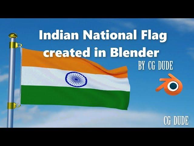 Indian national flag creation in Blender