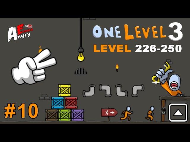 ️One Level 3: Stickman Jailbreak - Gameplay#10 (level 226-250)