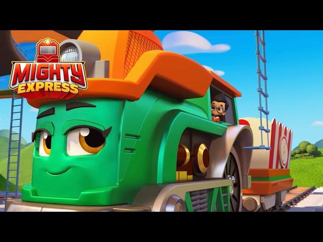 Farmer Faye’s Special Movie Night Delivery + MORE! | Mighty Express | Cartoons for Kids