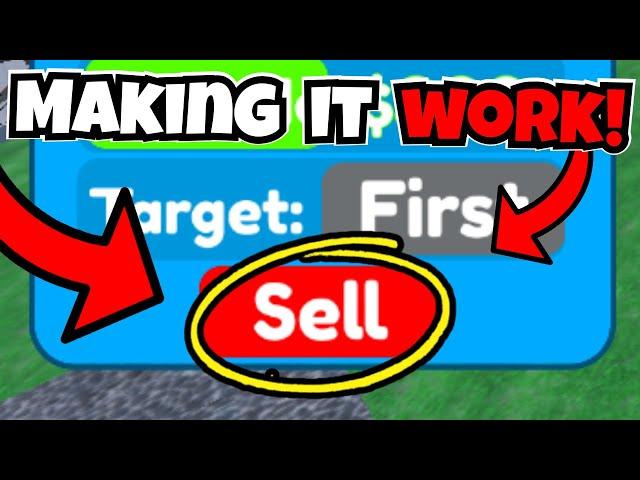 Making a *WORKING* Sell Button in my TOWER DEFENSE Game... (Day 14 of making my own td game)