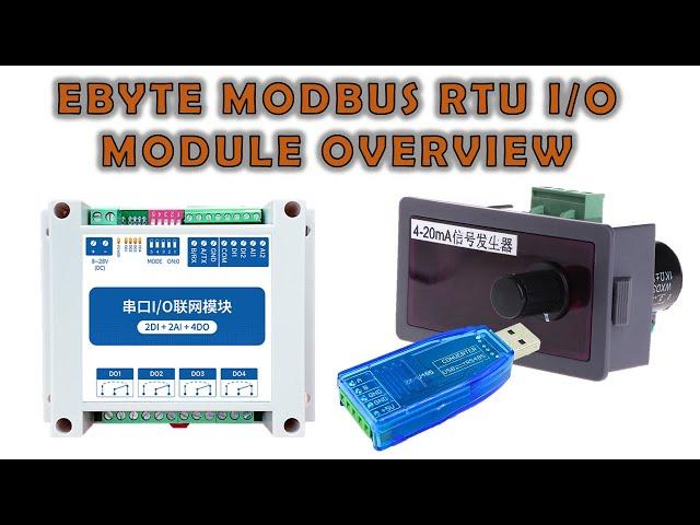EBYTE Modbus RTU I/O Module Overview
