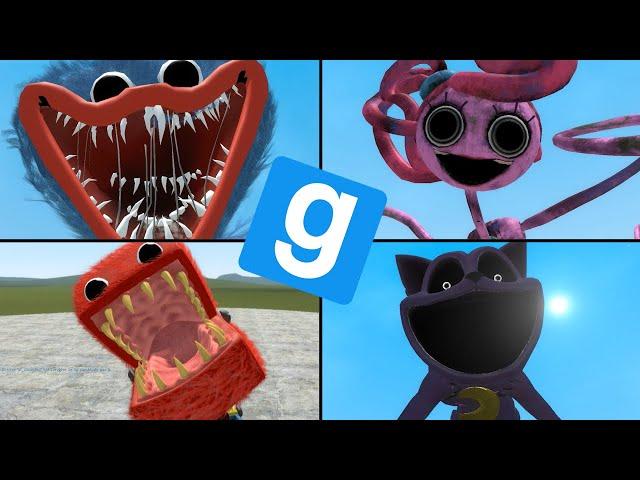 Poppy Playtime Chapter 1 - 3 ALL JUMPSCARES in Garry's Mod (Outdated)