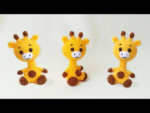 How to crochet a giraffe. Knitted toys master class. Crochet giraffe Part 1