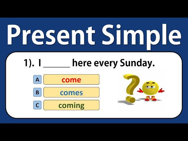 Present Simple | Simple Present Tense Quiz | Grammar Test