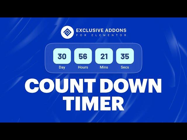 How to Add a Countdown Timer on Your Website with Exclusive Addons for Elementor Page Builder?