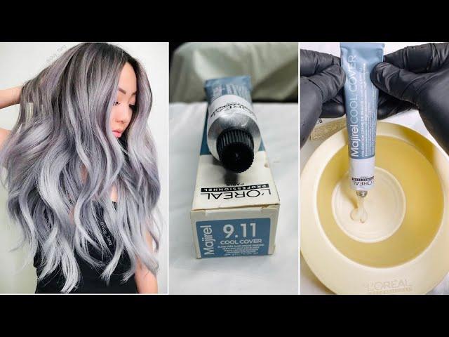 Loreal 9.11 Cool Cover Colour / Deep Ash colour  केसै करे with Prilightning / Rohit Haircut Tutorial