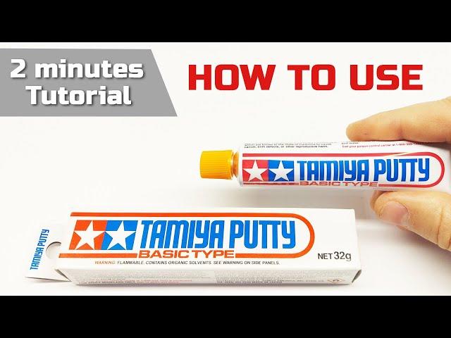 Tamiya putty basic type | Tutorial for beginners