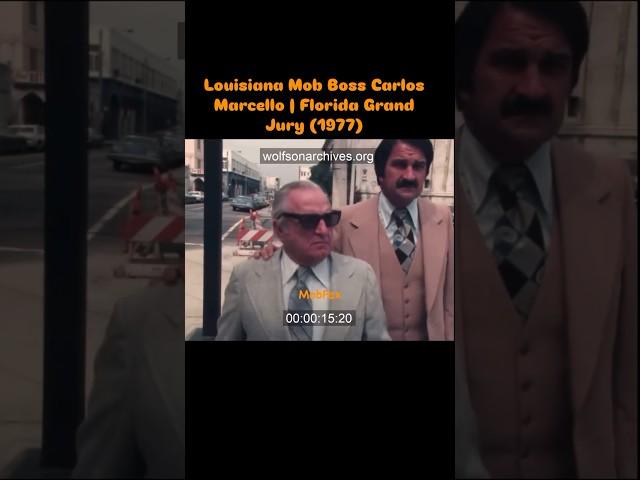 Louisiana Mob Boss Carlos Marcello Walking With His Attorney