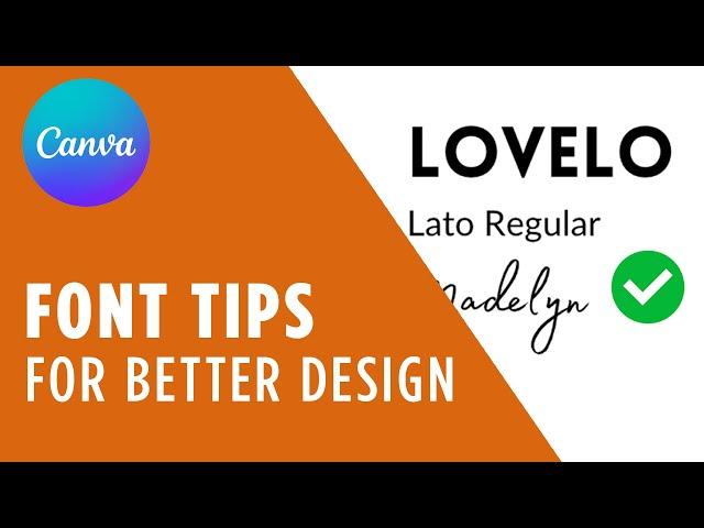 Font Tips & Tricks For Better Canva Designs