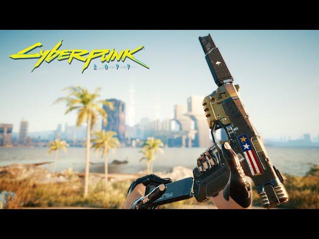 DYING NIGHT PISTOL (ICONIC) Weapon Showcase Cyberpunk 2077 Gameplay