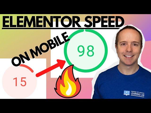 15 To 98 On Mobile On Google PageSpeed Insights - Speed Up Elementor