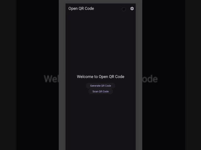 Open QR Code - open source project