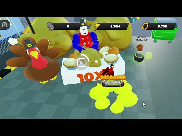 10X Energy Thanksgiving Session Booster Update on Strongman Simulator Roblox