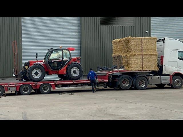 Farm update 320 Palladium & BPR Summit, a thank you, loading straw & wheat, oil leak on Manitou