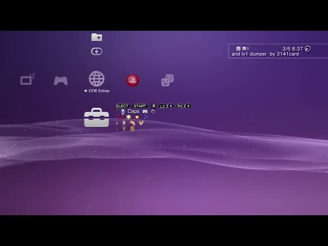Animated characters and symbols on the PS3 XMB