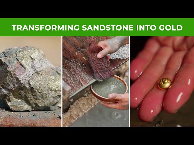 Secrets of Ancient Chinese Alchemy Transforming Sandstone into Gold Rural Crafts