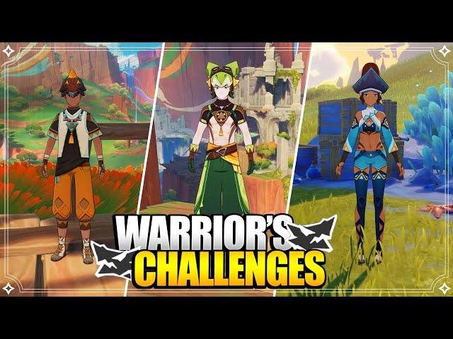 All 9 Natlan Warrior's Challenges (3 Achievements + 27 Chests)【Genshin Impact】