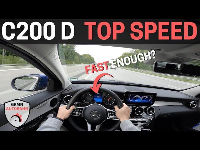 Mercedes C200d 160 HP W205 POV | Is It FAST ENOUGH? AUTOBAHN Acceleration TOP SPEED