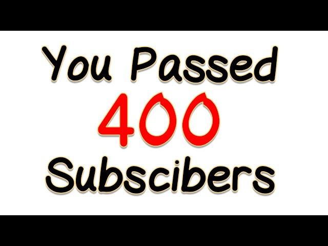 400 Subscribers | Road to 500 Subscribers | Please Support Thank you | VP VideoEdits