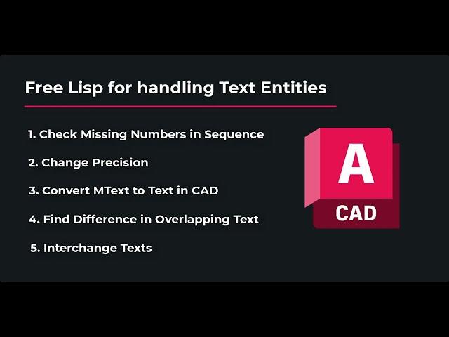 Master AutoCAD Text Management with Free Lisp Routines | AutoCAD Lisp Tutorial