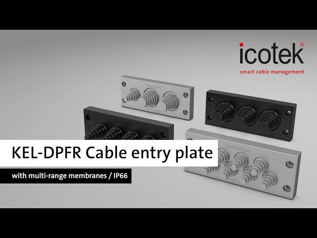 KEL-DPFR Multi-range cable entry plate, up to IP66 | icotek