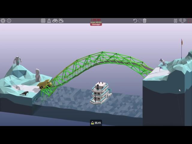 Poly Bridge - Level 3-5: Dump Slope