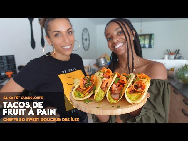 GUADELOUPE VLOG #6 : TACOS DE FRUIT A PAIN, CHODO ET CHOCOLAT MARTINIQUAIS AVEC DU FRUIT A PAIN  !