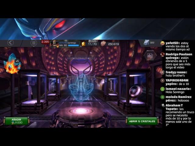 JOCTAC vs SARENGO guerra de cristales GO GO GO Marvel: Contest of Champions