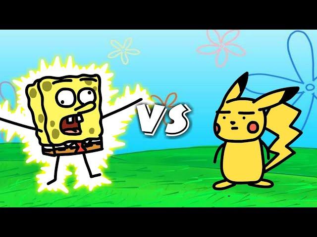 SPONGEBOB vs PIKACHU