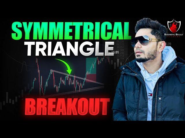 Symmetrical Triangle Breakout || Technical Setup || Live Trading || Booming Bulls