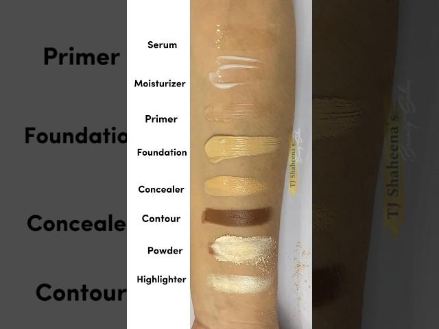 Correct way to layer foundation |Makeup layering #explorepage #makeup #foundationlayering