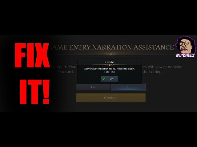 [Lost Ark] Quick fix for server authentication error that worked for me