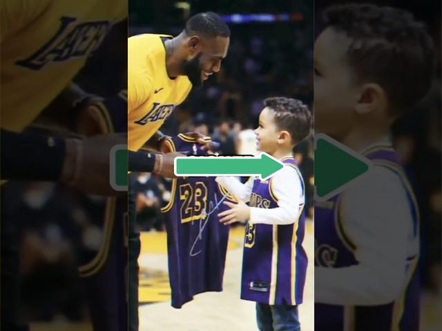 LeBron's Heartfelt Moment With Little Fan||Must Watch || #lebron​ #shorts​