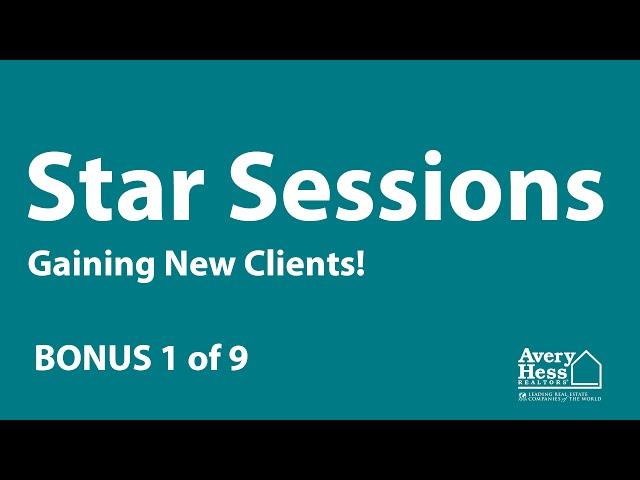 Star Session BONUS - New Agents (1/9)