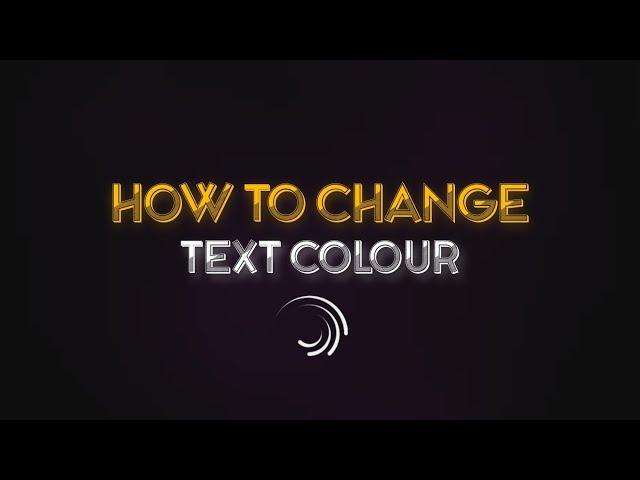 how to change text colour️ | Alight Motion  | Alight motion tutorial #shorts #ytshorts #textfonts