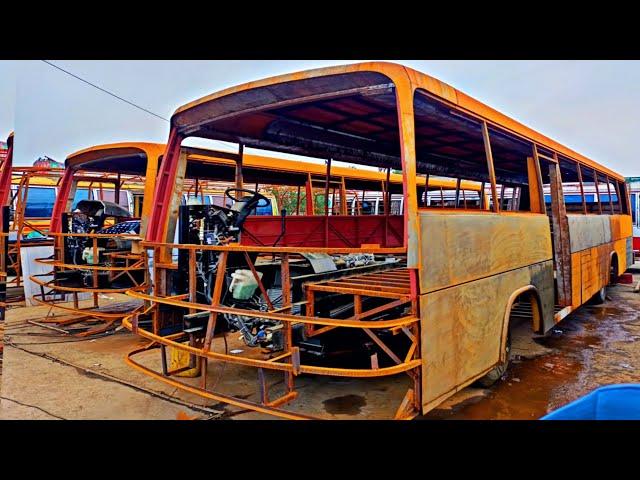 Handmade Hino Bus Production in Pakistan | Amazing Manufacturing Process Hino Bus at local Workshop