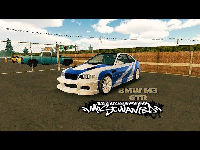 Винил на BMW M3 GTR  из NFS MW (Car Parking Multiplayer)