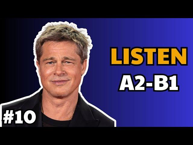 Brad Pitt | English B1 Podcast | A2-B1 English