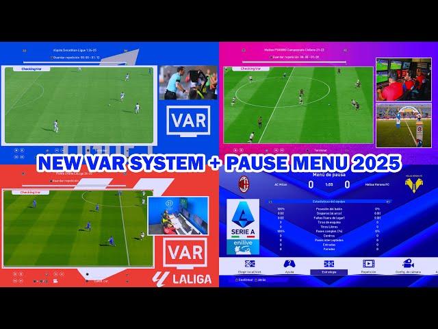 PES 2017NEW VAR SYSTEM MOD + PAUSE MENU 2025