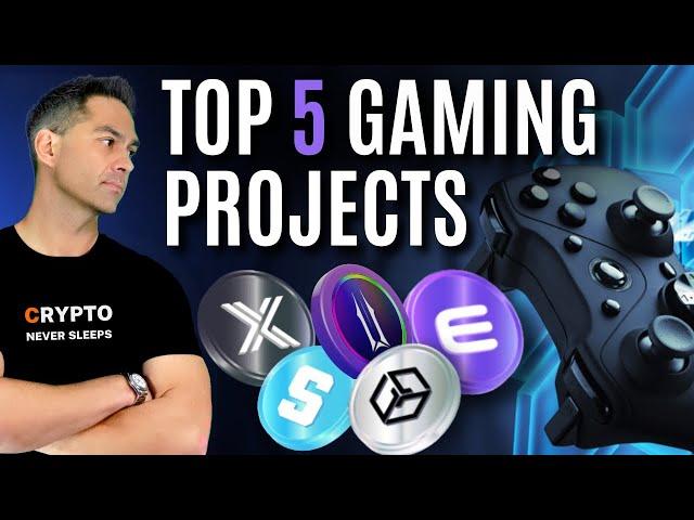 TOP 5 Gaming Crypto Altcoins 2024: IMX | ILV | GALA | SAND | ENJ – Best Blockchain Gaming Projects!