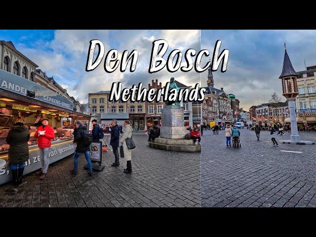 Den Bosch Netherlands, walking tour in 4k, a must visit city!