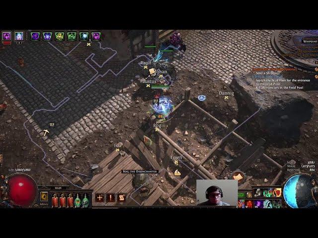 Path of Exile: Leveling Servant of Arakaali SRS Shadow día 4 Legacy of Phrecia #pathofexile #poe