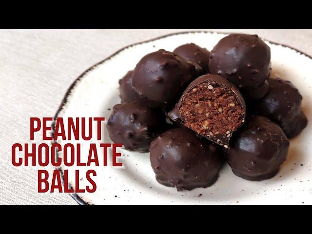 No-Bake Peanut Chocolate Balls Recipe | Cake Pops @mamagician