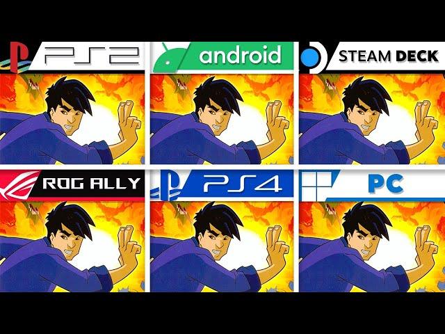 Jackie Chan Adventures | PS2 vs Android vs Steam Deck vs ROG Ally vs PS4 vs PC | Graphics Comparison