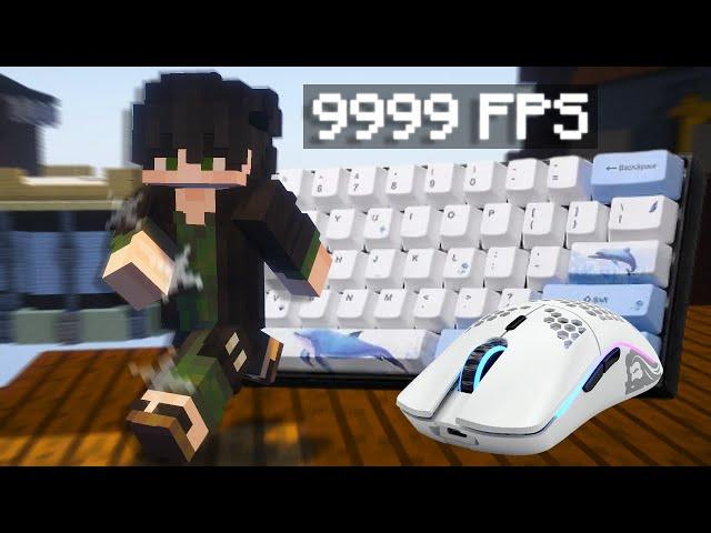 [240 fps] Keyboard + Mouse Sounds| Hypixel Bedwars ASMR